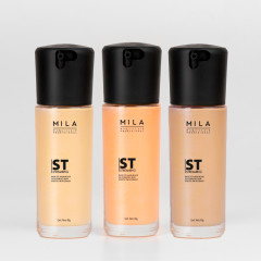 Mila Maquillaje Siliconado Blur Efecto Photoshop-Caramel 42 gr