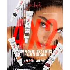 Idraet  Promakeup  4x2: Comprando los 4 tonos de lash &brown Tint, 2  van de regalo!