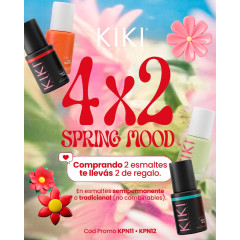 Idraet Kiki Pro Nails 4 X 2 Comprando 2 esmaltes tradicional, te llevas 2 más de regalo