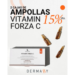 Promo x 2 cajas Dermassy Lendan Vitamin Forza C Tratamiento Reparador Intensivo - 12 Ampollas