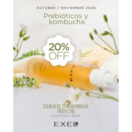 Biocosmética Exel Green Line Esencia de Te de Kombucha 120ml