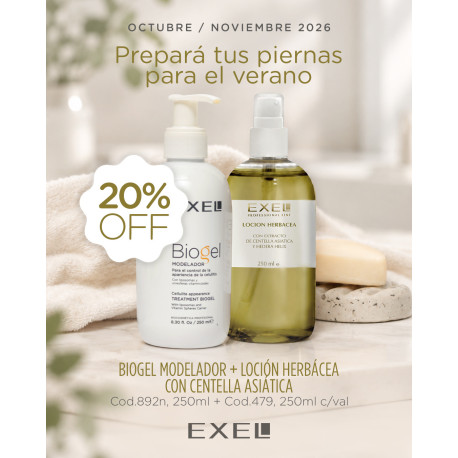 Biocosmetica Exel Promo Prepara tus piernas para el verano