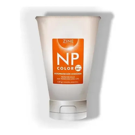 Zine  NP Sun Block Toque Seco SPF 30+ 120  gr color