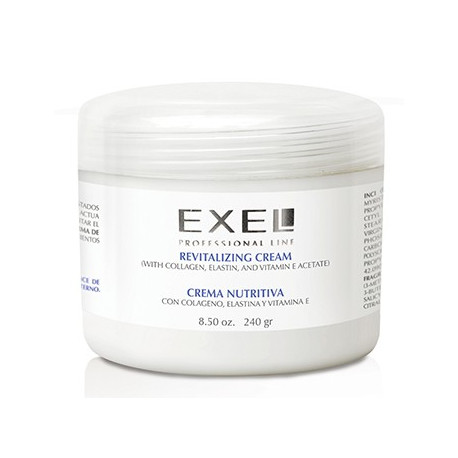 BioCosmética Exel Crema Nutritiva con  Colágeno, Elastina y Vitamina E x 240 gr.