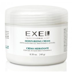 BioCosmética Exel Crema Hidratante con gel de Aloe Vera y Vitamina E 240 gr. 