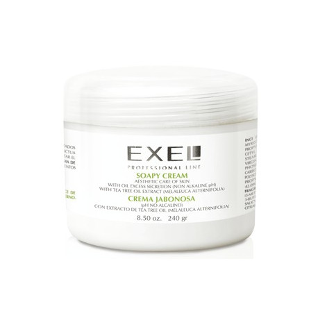 BioCosmética Exel Crema Jabonosa con TeaTree Oil 240 gr.