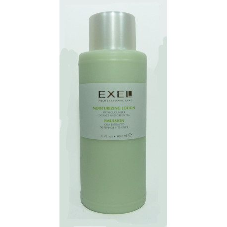 BioCosmética Exel Emulsión Hidronutritiva con Extracto de Pepinos 480 ml. 