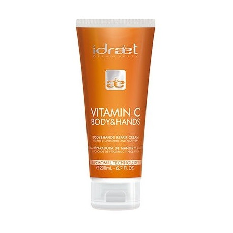 Idraet Crema Reparadora de manos y cuerpo con Vitamina C 200ml