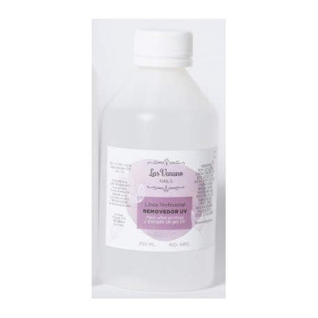 Las Varano Removedor UV para Uñas Acrílicas y Esmalte de Gel UV x 250 ml