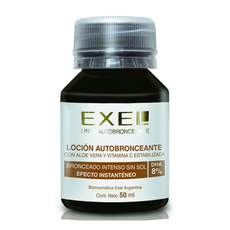 BioCosmética Exel locion autobronceante 8% con color