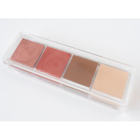 Mila Set Contouring- Blush-Highlight -Contorno-Rubor- Iluminador Estuche acrilico  4 uni x 5 g