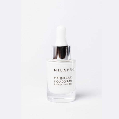 Mila Marzi PRO Maquillaje Liquido Pro Pigmento Puro (Botella con gotero)  x 20cc. Blanco