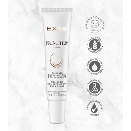 BioCosmética Exel PROMOTER SCRUB Gel Exfoliante para Cejas