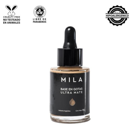 Mila Marzi Base en Gotas x 30cc. Ultra Mate CON COLOR