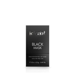 Idraet Dermopurity PORE REFINER BLACK MASK - Máscara Peel-Off Antiimperfecciones - 12 unidades x 12 g