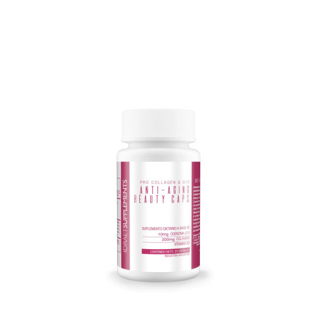 Idraet Supplements COLLAGEN & Q-10 ANTI-AGING BEAUTY CAPS - Cápsulas Blandas x 30 u