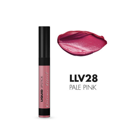 Idraet Pro MakeUp LIQUID LIPSTICK VOLUME EFFECT - Labial Líquido Efecto Volumen - Tono LLV28 PALE PINK x 10 g