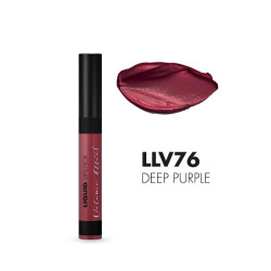 Idraet Pro MakeUp LIQUID LIPSTICK VOLUME EFFECT - Labial Líquido Efecto Volumen - Tono LLV76 DEEP PURPLE x 10 g